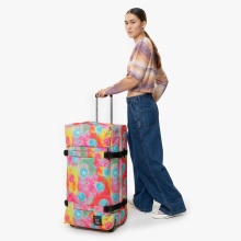 Eastpak Travel-Reisetasche Transit'r L Fluo Clouds (121 Liter) mit Rollen bunt